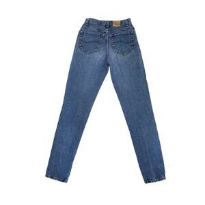 VTG 90s Lee High Rise Straight Leg Jeans Women 7 Long 26x32 Blue 100% Cotton USA